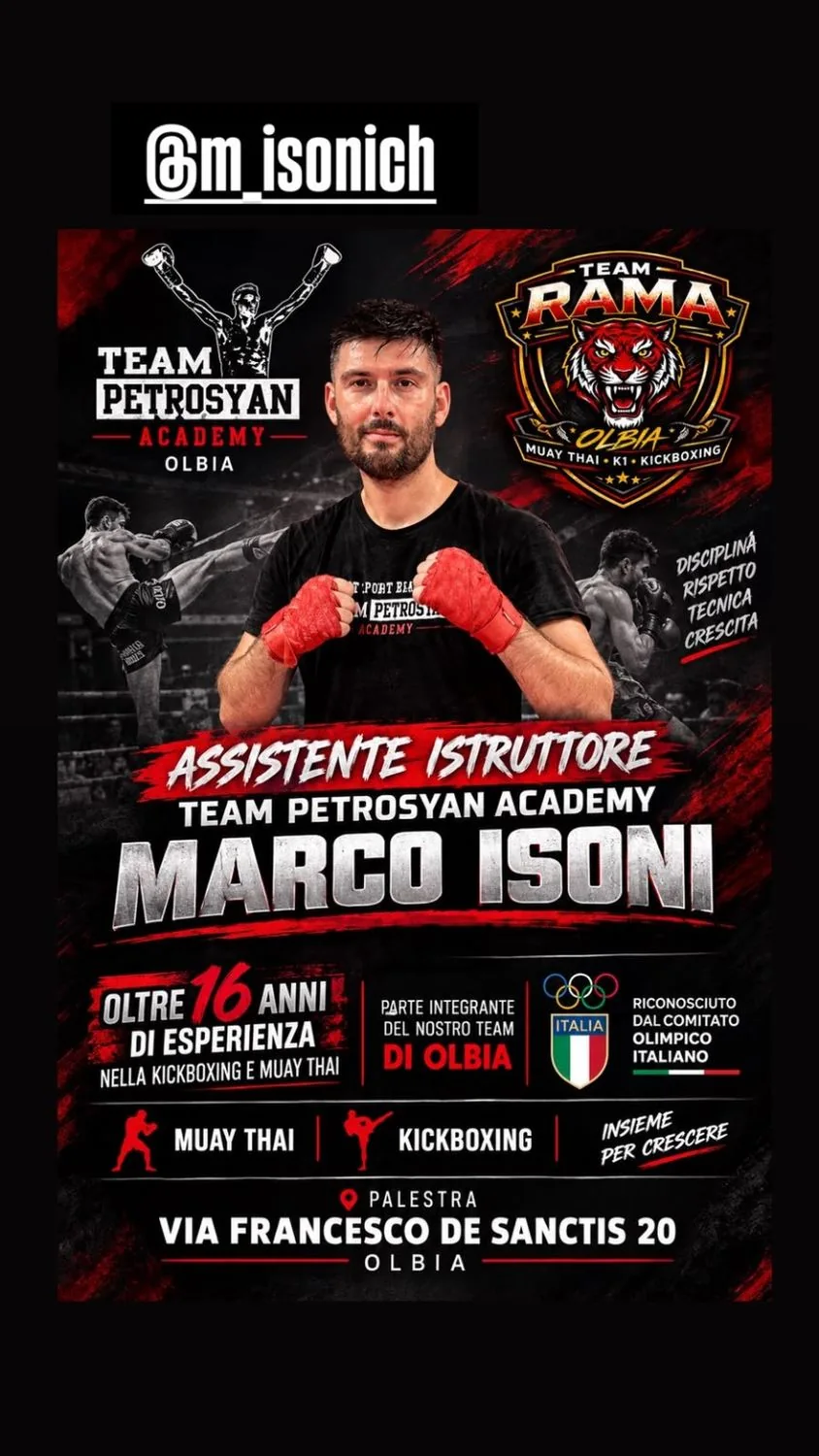 Marco Isoni, assistente istruttore Team Rama Olbia