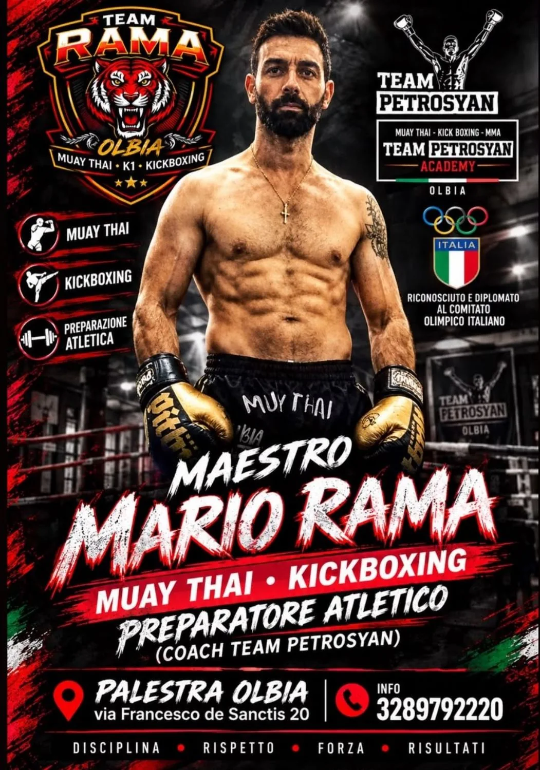 Maestro Mario Rama, Team Petrosyan Academy Olbia