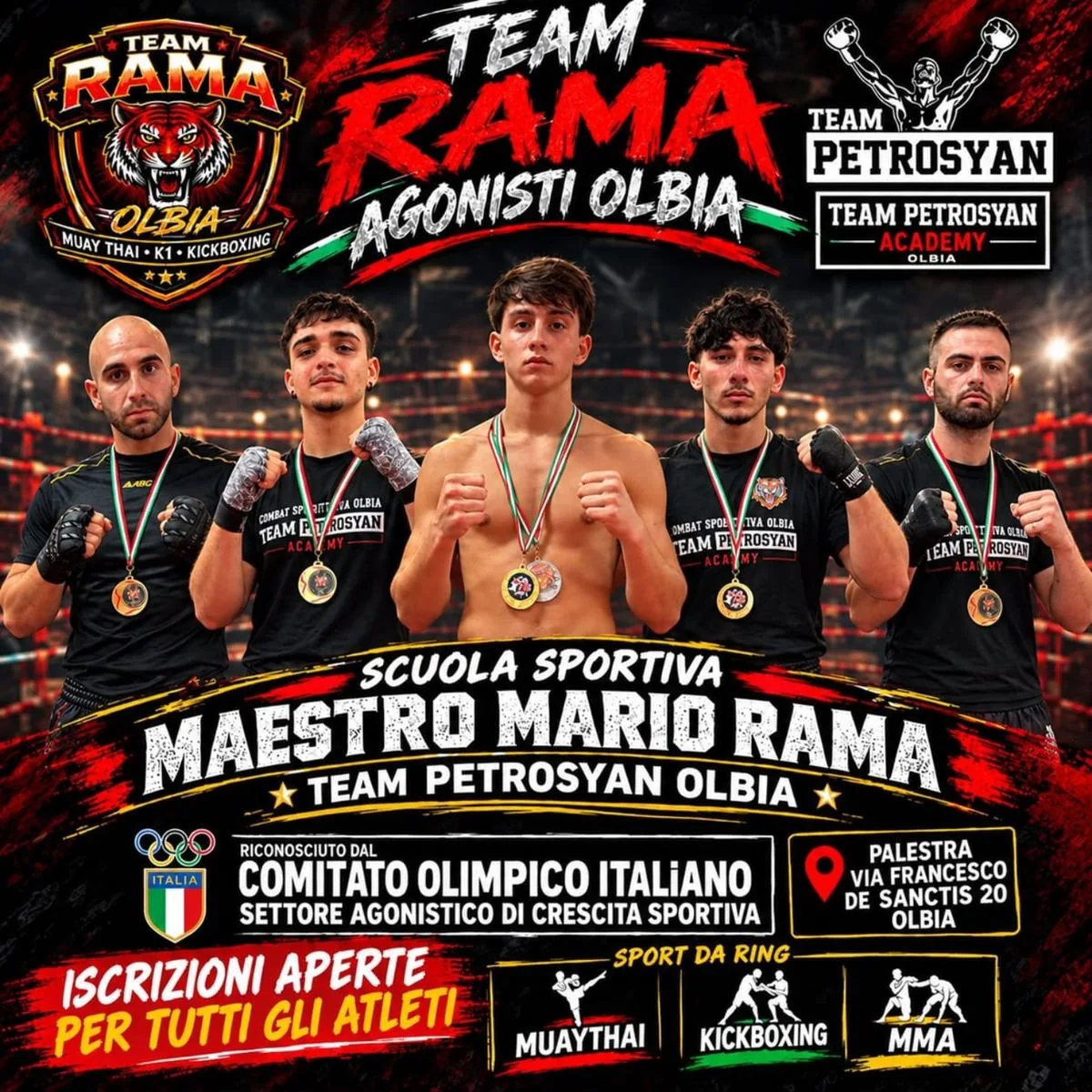 Squadra Atleti Agonisti Team Rama Olbia 2026 2027